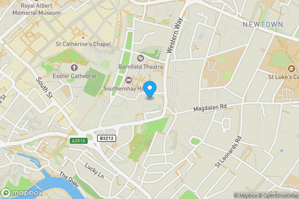 Map location for Basement Car Park at Premier Inn, Southernhay Gardens, Exeter, Devon, EX1 1UH