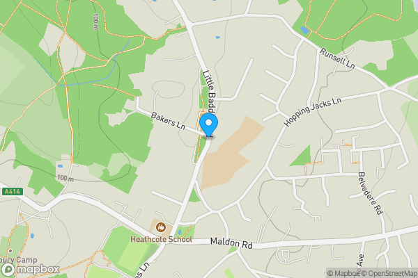 Map location for Little Baddow Road, CHELMSFORD, Essex, CM3 4QB