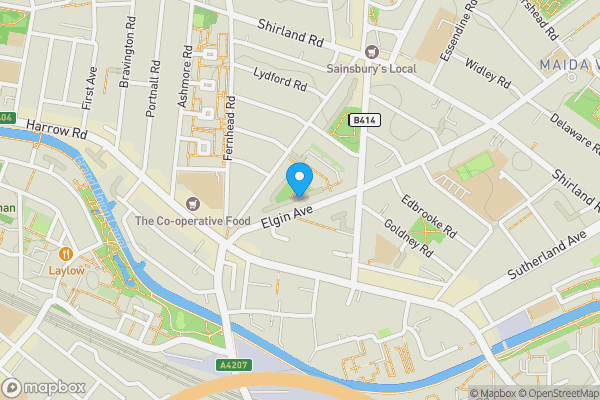 Map location for Flat 55, Marble House Elgin Avenue, London, W9 3PT