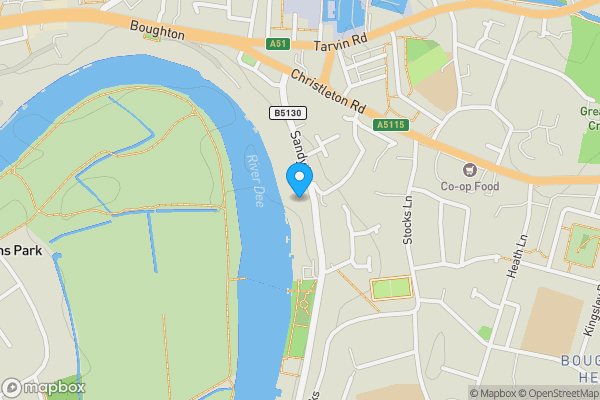 Map location for 8, Meadow View Sandy Lane, Chester, Cheshire, CH3 5UW