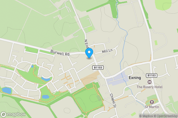 Map location for 31 Oxford Street, Exning, Newmarket, Suffolk, CB8 7EW