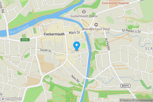 Map location for Croft Guest House 6-8 Challoner Street, Cockermouth, CA13 9QS