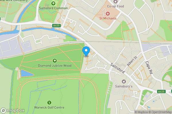 Map location for 55 Birch Meadow Close, Warwick, Warwickshire CV34 4TZ