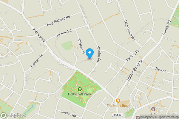 Map location for 1 Clives Way, Hinckley, LE10 0EU