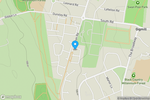 Map location for 1 Orwell Close, Stourbridge, West Midlands, DY8 3JS