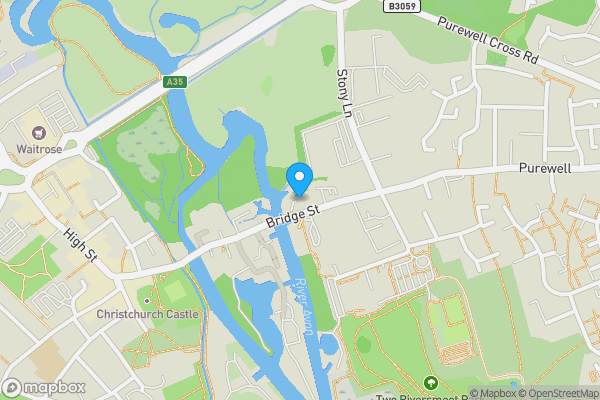 Map location for Flat 1, 50 Bridge Street, Christchurch, BH23 1EB