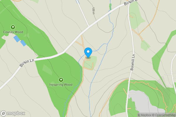 Map location for Lot A, Land and Ponds, Birkin Lane, Wingerworth, Chesterfield, S42 6RE