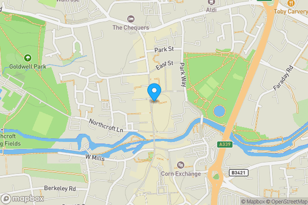 Map location for 21 Northbrook Street, Newbury, RG14 1DJ