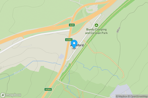 Map location for Land at Aliceford , Sourton Down , Okehampton, EX20 4HR