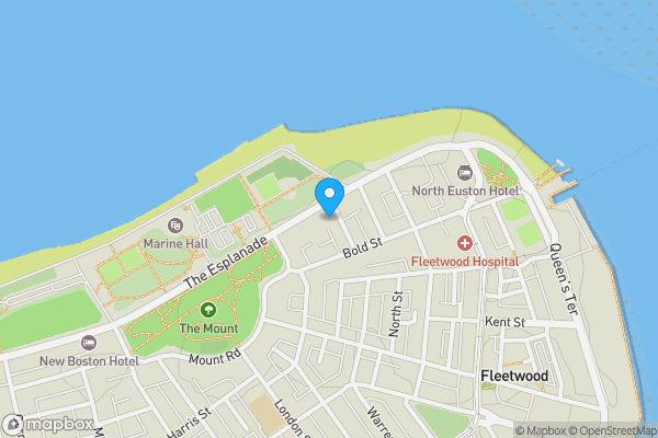 Map location for Wavecrest, 23 The Esplanade, Fleetwood, Lancashire FY7 6HF