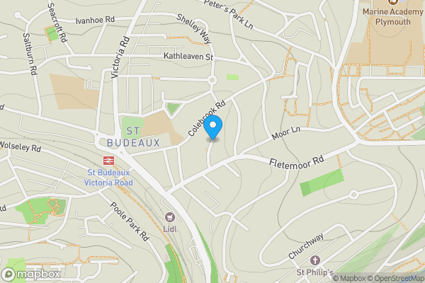 Map location for Tamerton Avenue, Tamerton Foliot, Plymouth, PL5 1TN