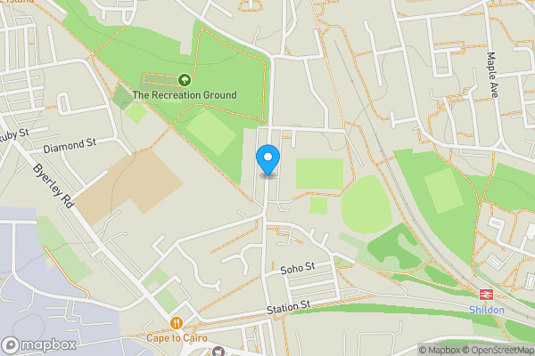 Map location for St. Johns Road, Shildon, County Durham, DL4 1LT