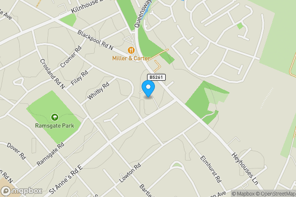 Map location for 11 Silverburn, 193 St Annes Road East, Lytham St Annes, Lancashire, FY8 3HQ