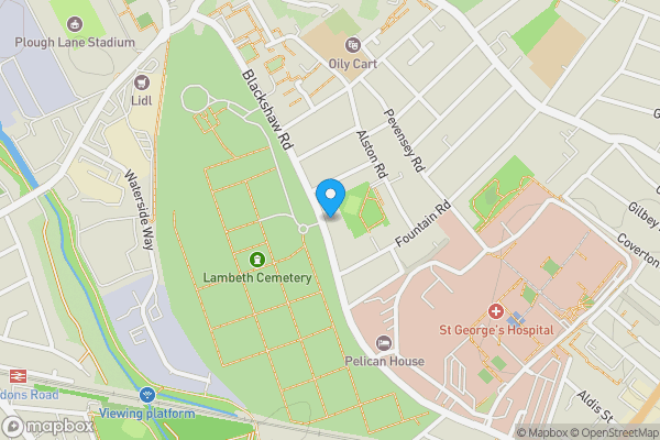 Map location for 159, Blackshaw Road, Totting, London, SW17 0BU