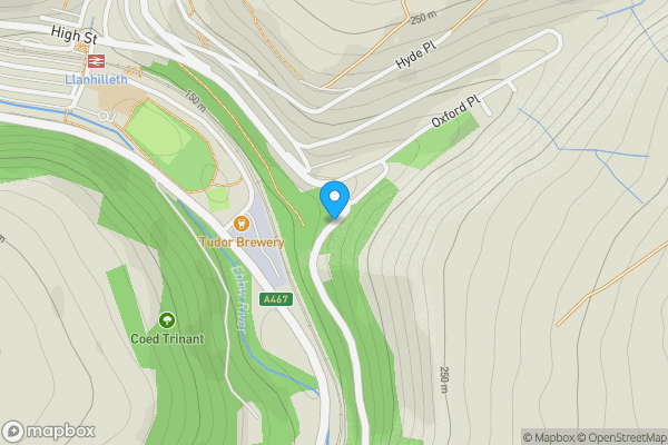 Map location for 33B & 33C High Street, Llanhilleth, Abertillery, Gwent, NP13 2JP