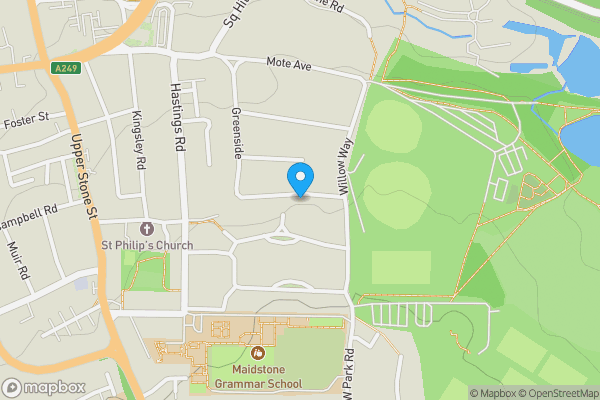 Map location for 36 Birch Tree Way, Maidstone, Kent, ME15 7RR