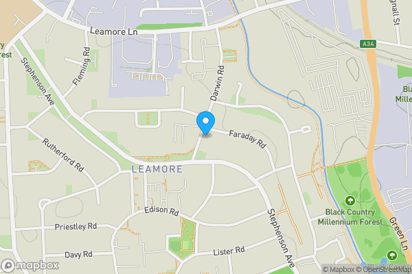 Map location for 79 Darwin Road, Walsall WS2 7EP