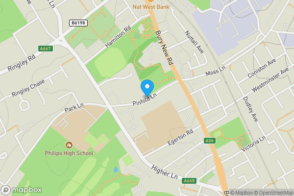Map location for Ground Rents At Pinfold Court, Whitefield, Manchester, Lancashire, M45 7NZ