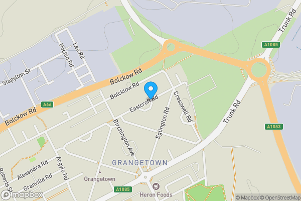 Map location for Eastcroft Road, Middlesbrough, Cleveland, TS6 7ET