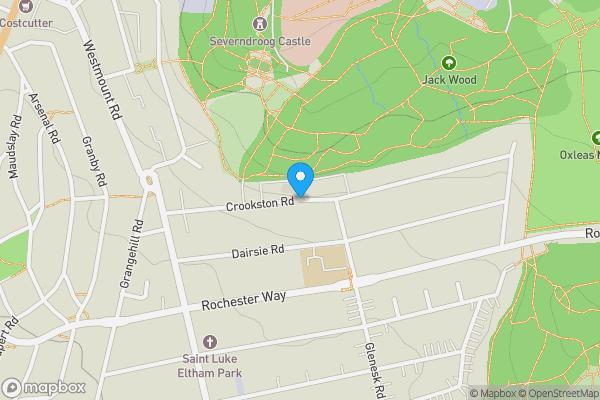 Map location for Alley in Crookston road, London, SE9 1YQ