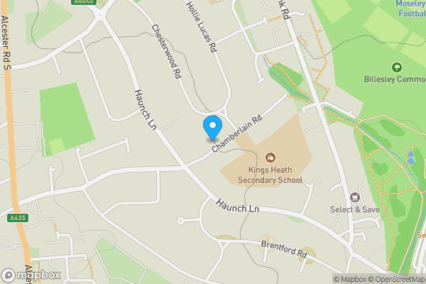 Map location for Flat 16 Chamberlain House, Skipton Road, Birmingham, West Midlands, B16 8JL