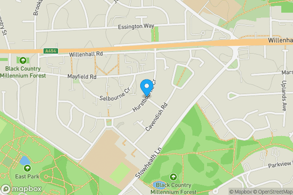 Map location for Winster Road, Wolverhampton, West Midlands, WV1 2EQ