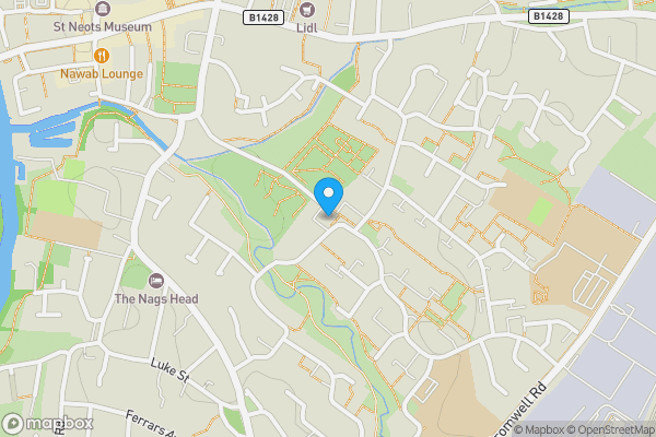 Map location for 33 Duck Lane, St. Neots PE19 2DA