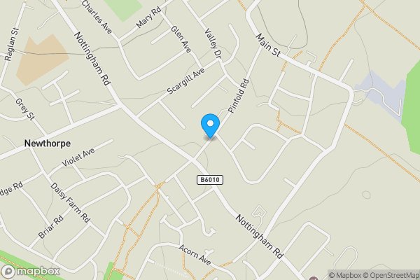 Map location for Land at 4 Pinfold Road Giltbrook, Nottingham, Nottinghamshire, NG16 2FT