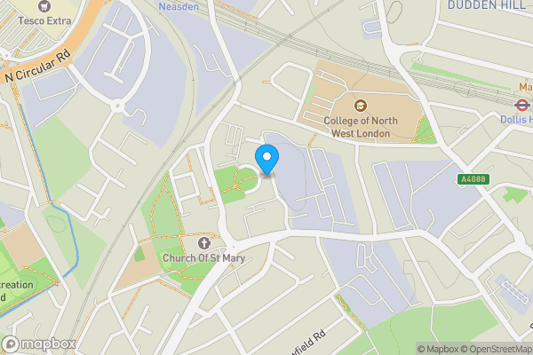 Map location for Flat 15 Chapel Close, Willesden, London, NW10 2DL