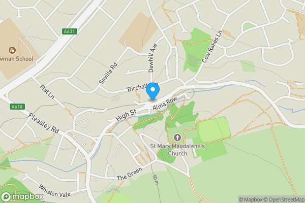 Map location for Hill Side, Rotherham, S60 4HL