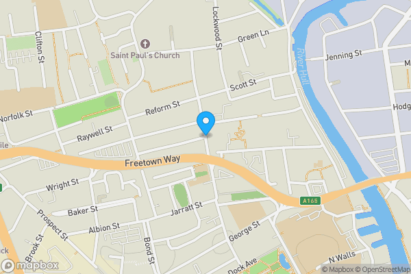 Map location for 41 Caroline Street, Hull, North Humberside, HU2 8DW