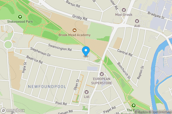 Map location for Swannington Road, Leicester, Leicestershire, LE3 9AF