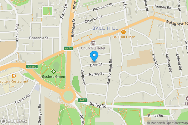 Map location for 27 Dean Street, Coventry, West Midlands, CV2 4FD