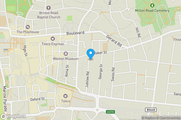 Map location for 66 Jubilee Road, Weston-super-mare, Avon BS23 3AN