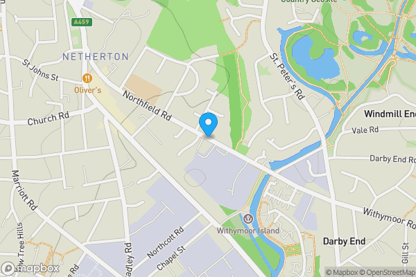 Map location for Land @ Northfield Road, Dudley, West Midlands, DY2 9JN