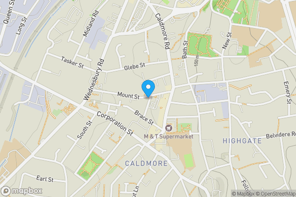 Map location for 52 Mount Street, Walsall, West Midlands WS1 3PL