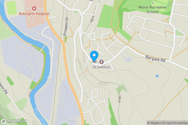 Map location for 57 Holbrook Road, Belper, Derbyshire DE56 1PA