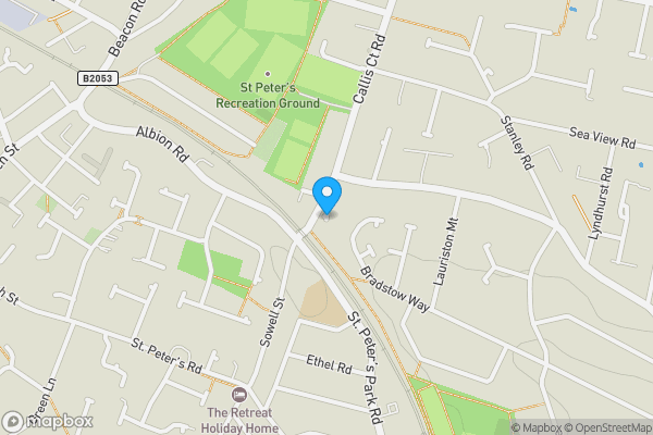 Map location for Land At The Banks Bairds Hill, Broadstairs, Kent, CT10 1AX