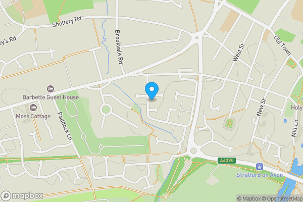 Map location for 27 Cherry Orchard, Stratford-upon-Avon, Warwickshire, CV37 9AP