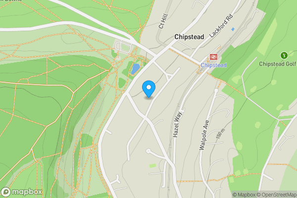Map location for 25 Stagbury Avenue, Chipstead, Surrey, CR5 3PD