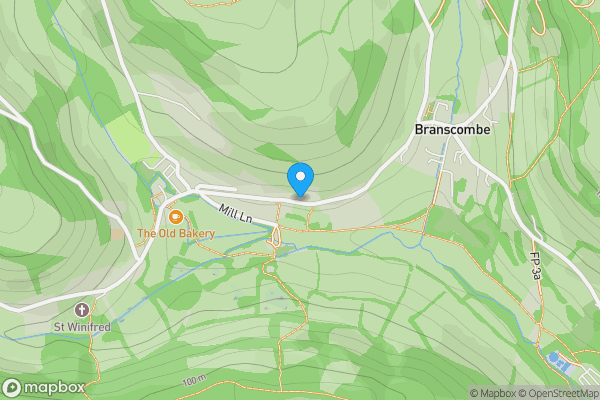 Map location for Bartletts Cob, Branscombe, EX12 3DE