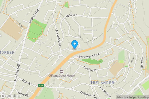 Map location for Penhaligon Court, Truro, TR1 1YB