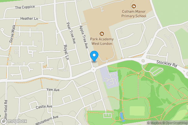 Map location for 30 Appletree Avenue, Yiewsley, West Drayton, Middlesex, UB7 8BX