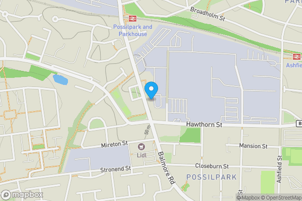 Map location for 144 Balmore Road, Glasgow, G22 6LJ