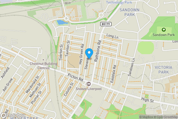 Map location for 52 Stevenson Street, Liverpool L15 4HB