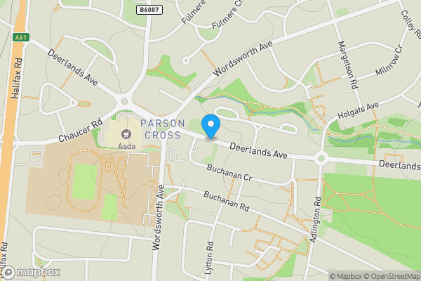Map location for Deerlands Avenue, Sheffield, S5 8AD