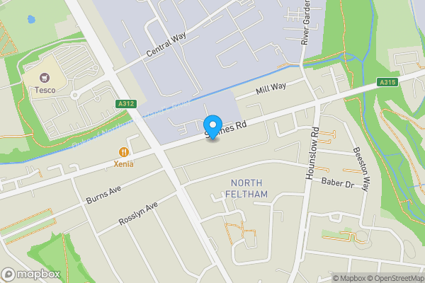 Map location for 139 Staines Road, Feltham, Middlesex, TW14 0JS