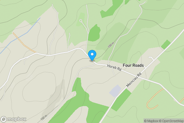 Map location for Four Roads, Kidwelly, SA17 4SF