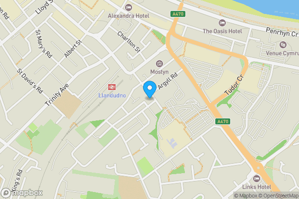 Map location for Oxford House,, Llandudno, Conwy, LL30 1DH