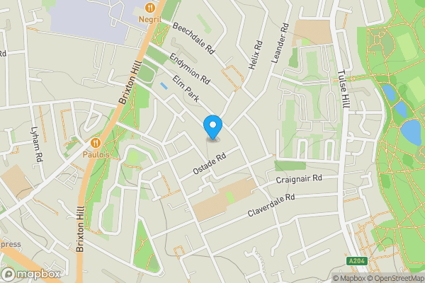 Map location for 40 Archbishops Place, Brixton, London, SW2 2AJ